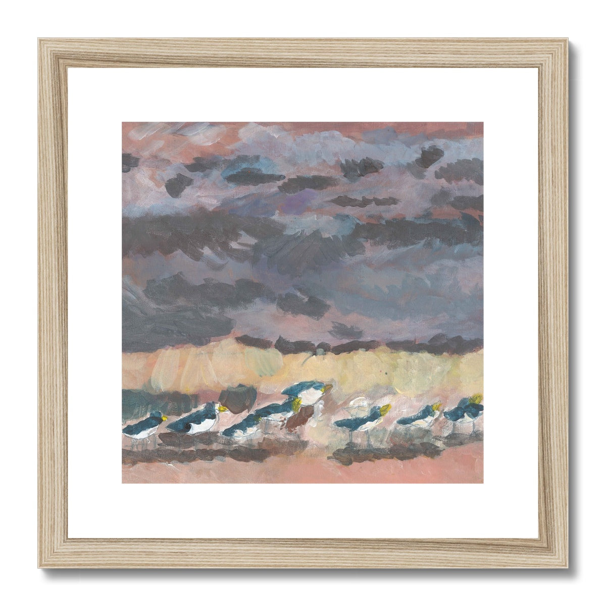 Birds on Oare Marches, Framed & Mounted Print