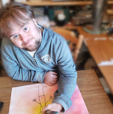 fionn crombie angus artist with disability downs syndrome