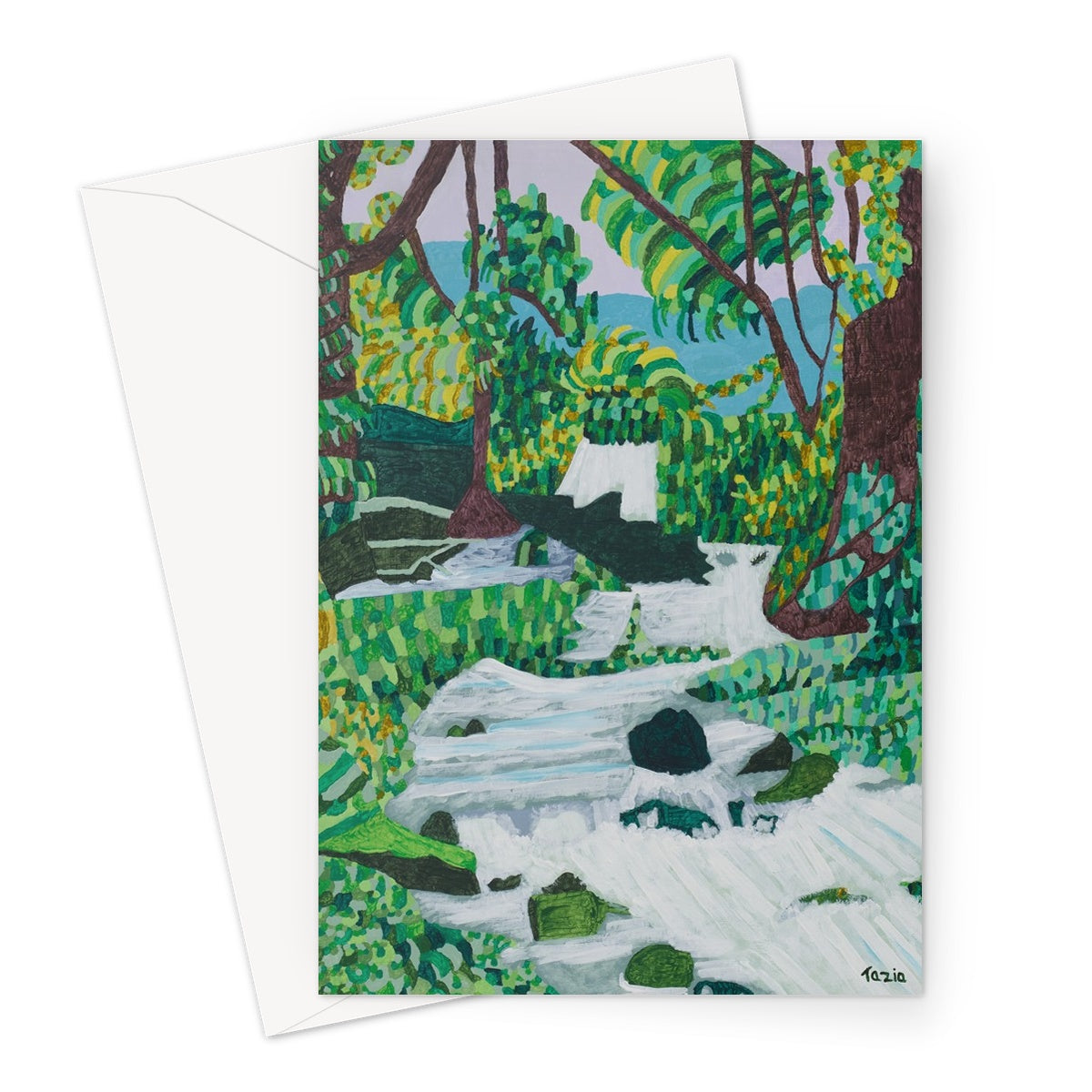 Raging River Greeting Card