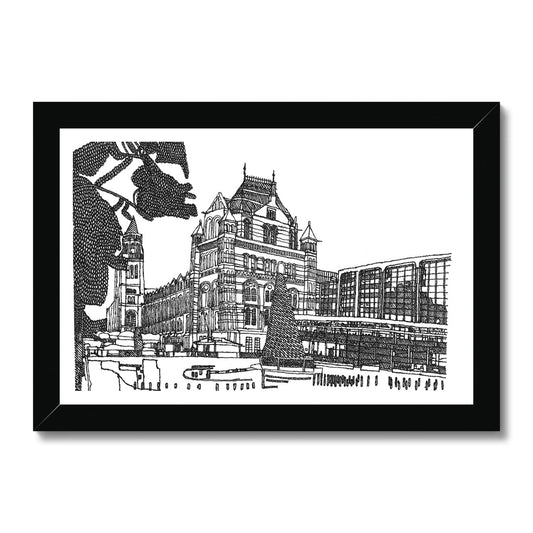 Natural History Museum at Christmas Framed Print