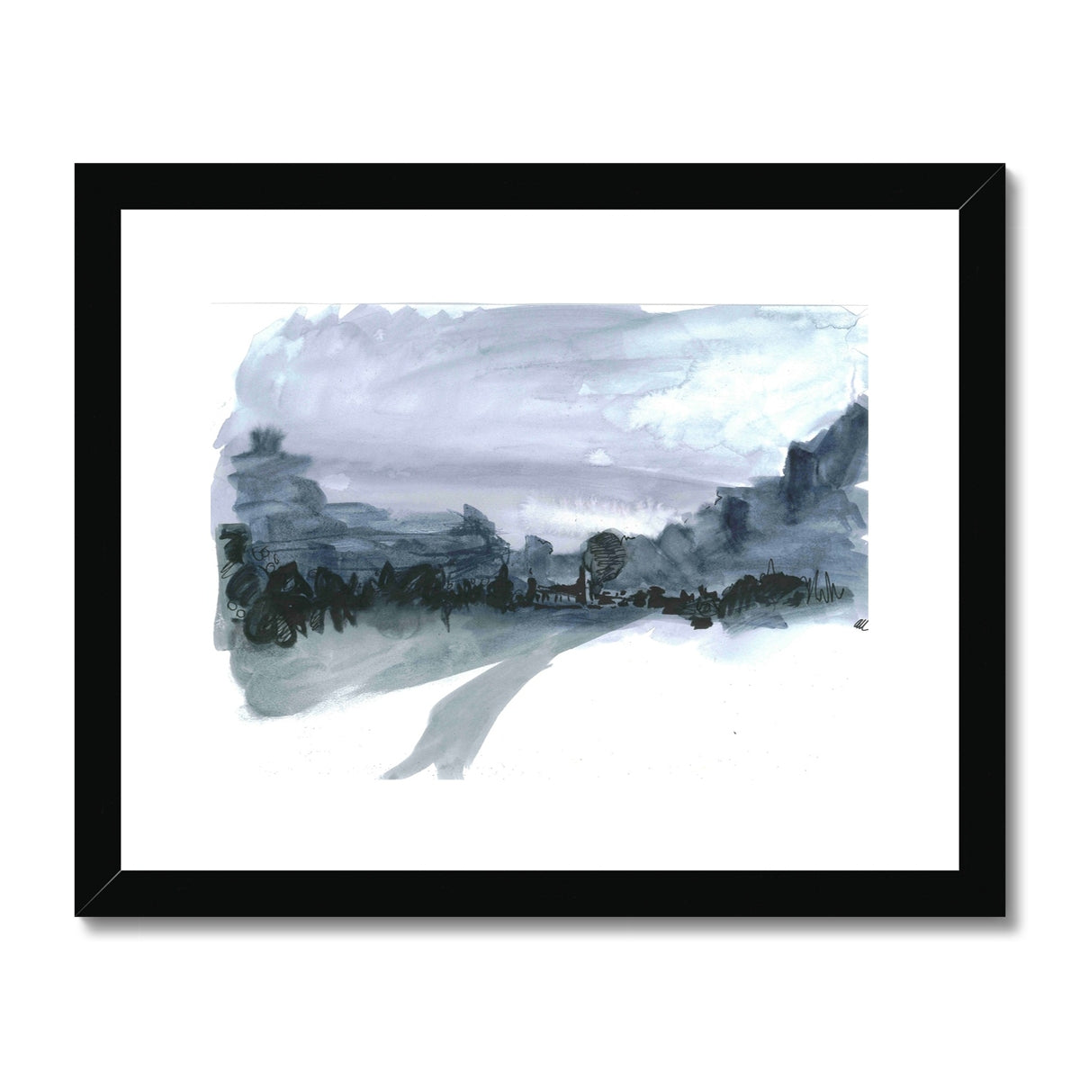 Payne's Landscape, Framed & Mounted Print