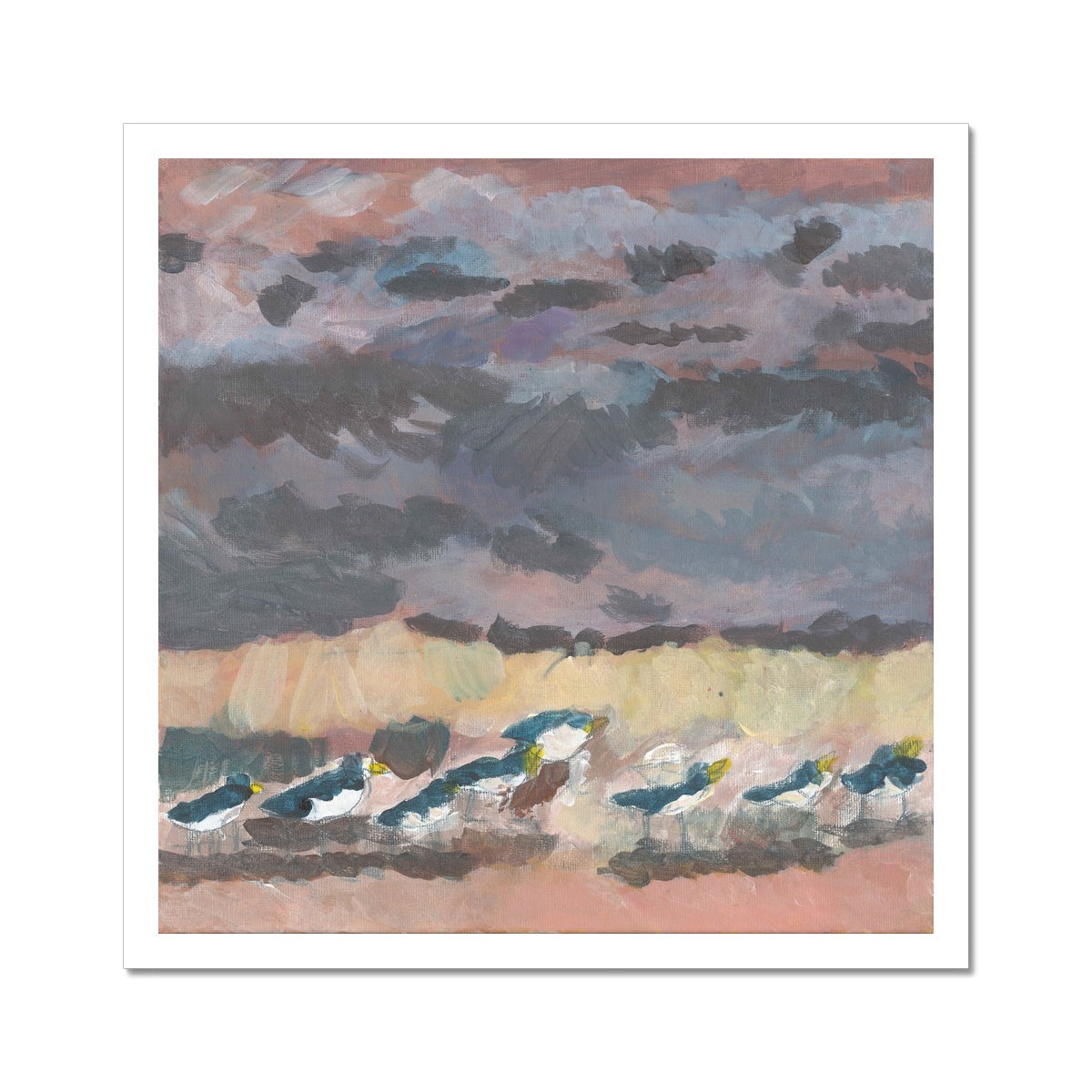 Birds on Oare Marches, Fine Art Print