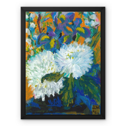 Iris Bloom, Framed Canvas