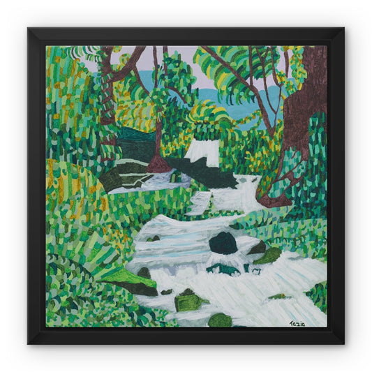 Raging River Framed Canvas