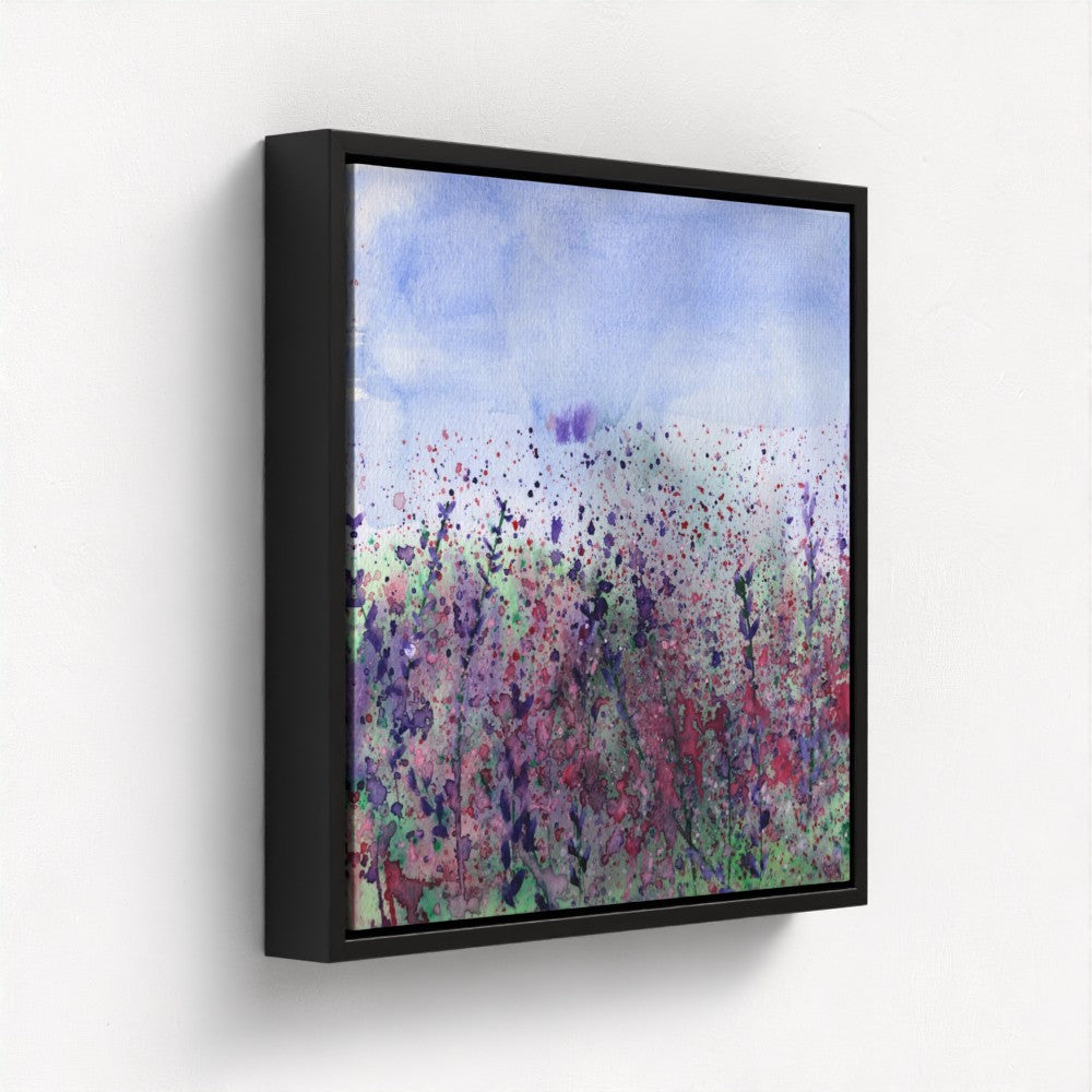 Purple haze Framed Canvas