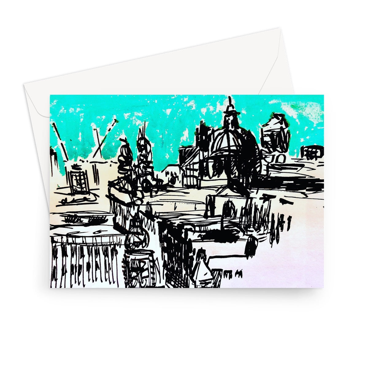 Skyline, Greeting Card