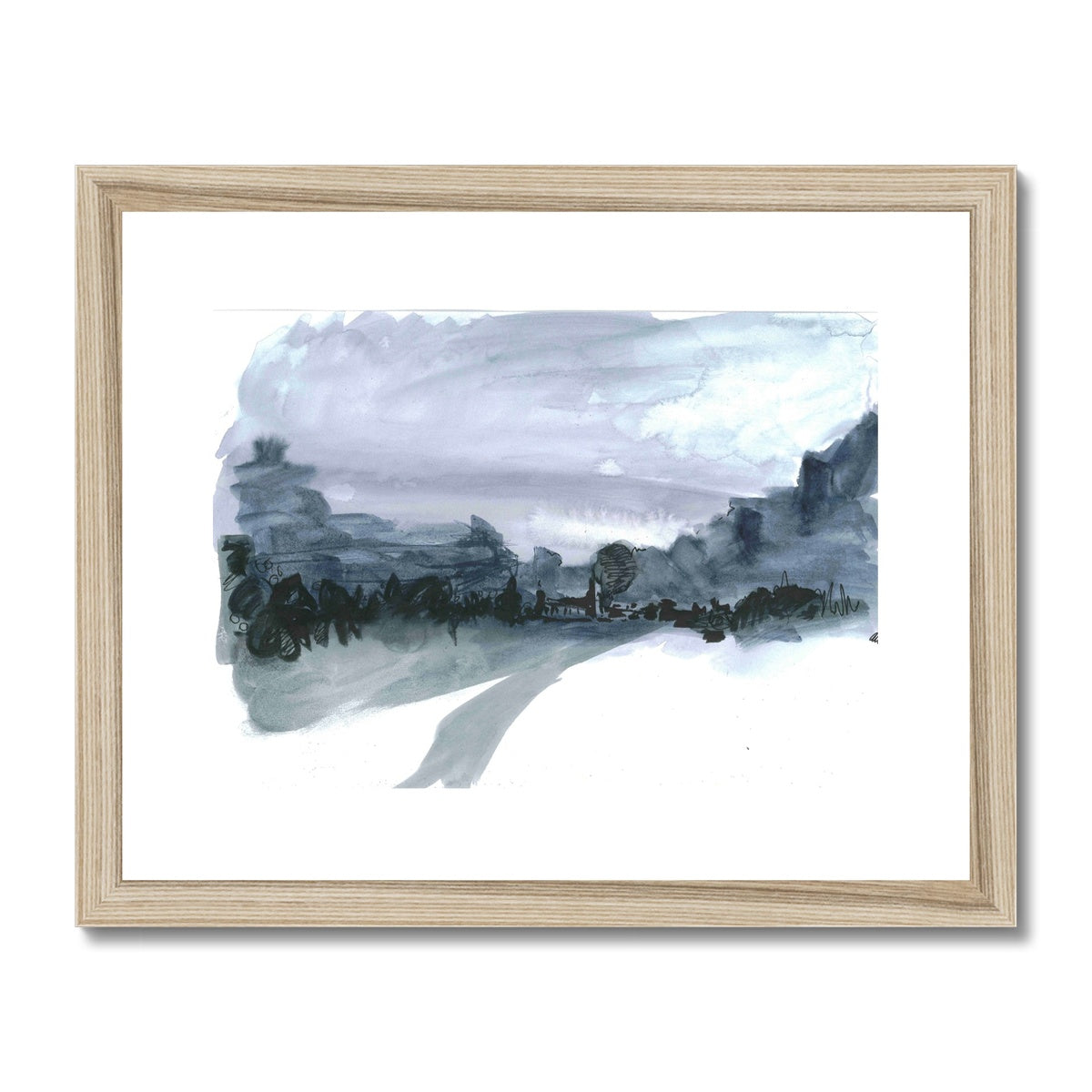 Payne's Landscape, Framed & Mounted Print