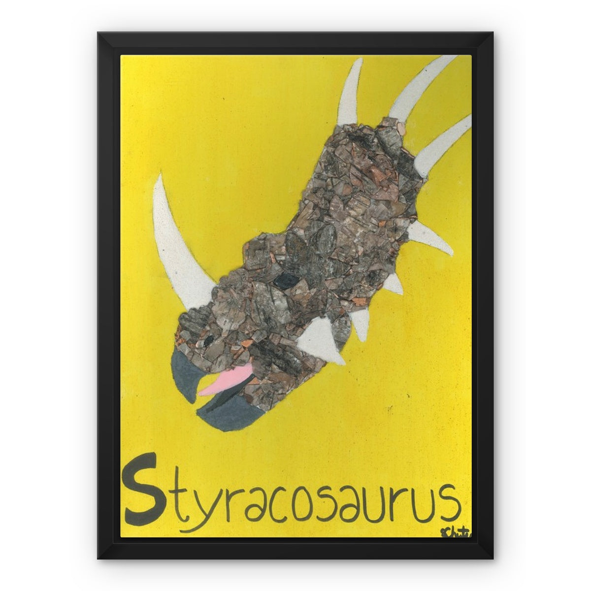 Styracosaurus, Framed Canvas