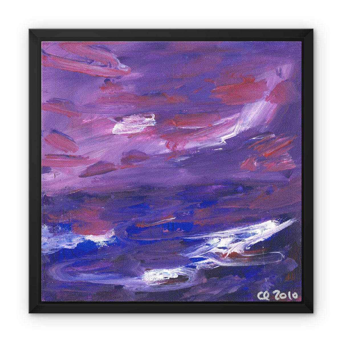 Purplescape, Framed Canvas